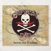 Kapitein Pap - Embraad door de Deep Bier Etiket (Enkel label)