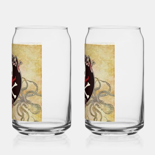 Kapitein Pap - Embraad door de Deep Blikvorm Glas (Links)