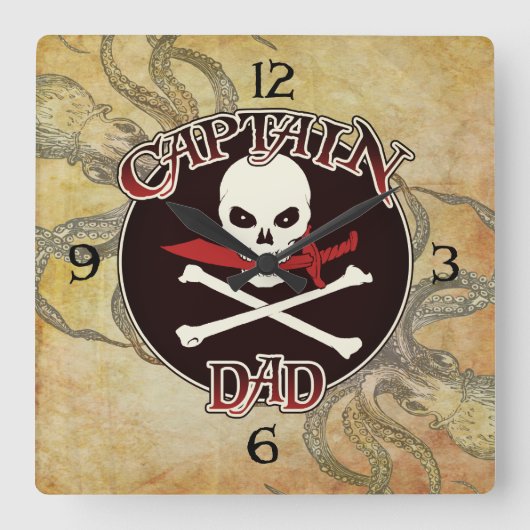 Kapitein Pap - Embraad door de Deep Vierkante Klok (Voorkant)