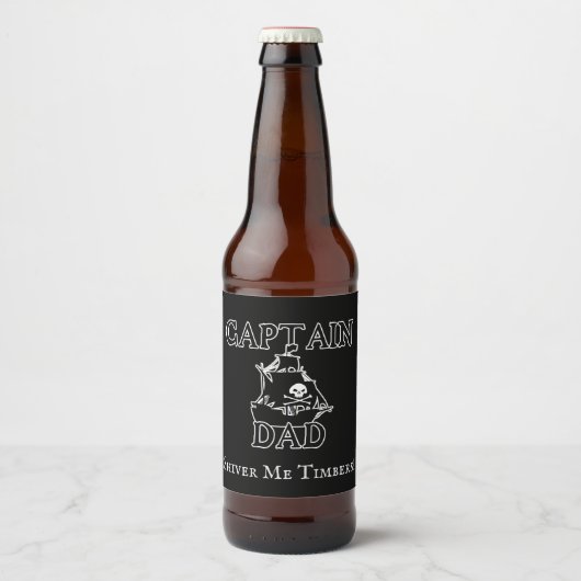 Kapitein Pap - Ghobold Galleon Bier Etiket (Voorkant)