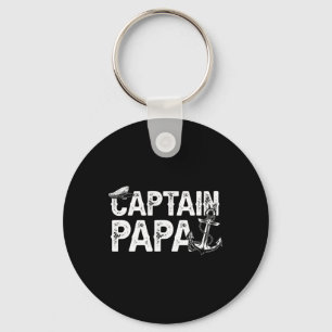 Kapitein Papa Pontoon Meer Zeiler Vissen Boot F Sleutelhanger