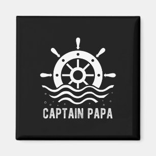 Kapitein Papa Vaardag Vaderdag Ponton Kapitein Magneet