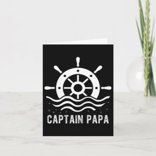 Kapitein Papa Vaart Vaderdag Ponton Kapitein Kaart