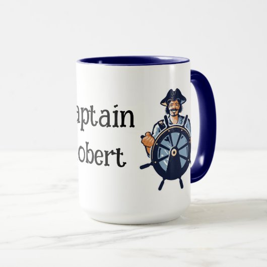 Kapitein personaliseren mok (Voorkant rechts)