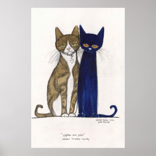 Kapitein & Pete op Canvas Poster (Voorkant)