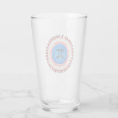 Kapitein Pi Superheld Shield Nerdy Wiskunde Pi Dag Glas (Achterkant)