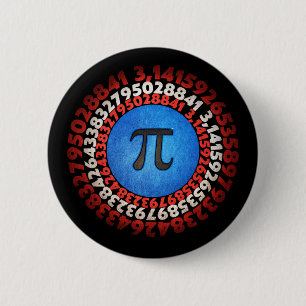 Kapitein Pi Superheld Shield Nerdy Wiskunde Pi Dag Ronde Button 5,7 Cm