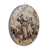 Kapitein, Pirate Blackbeard, Queen Anne's Revenge Dartbord (Voorkant Links)