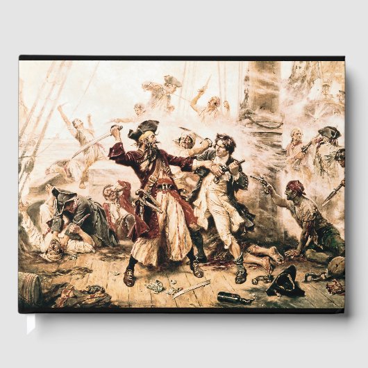 Kapitein, Pirate Blackbeard, Queen Anne's Revenge Gastenboek (Voorkant)