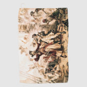 Kapitein, Pirate Blackbeard, Queen Anne's Revenge Golfhanddoek (Voorkant)