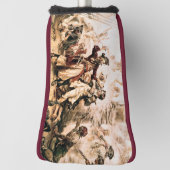 Kapitein, Pirate Blackbeard, Queen Anne's Revenge Golfheadcover (Draai 90)