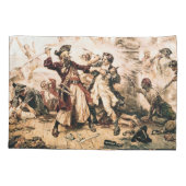 Kapitein, Pirate Blackbeard, Queen Anne's Revenge Kussensloop (Achterkant-Links)