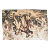 Kapitein, Pirate Blackbeard, Queen Anne's Revenge Kussensloop (Voorkant-Links)