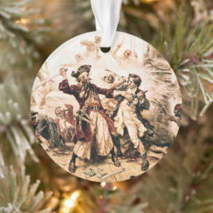 Kapitein, Pirate Blackbeard, Queen Anne's Revenge Ornament