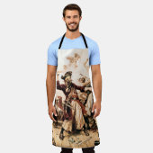 Kapitein, Pirate Blackbeard, Queen Anne's Revenge Schort (Gedragen)