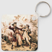 Kapitein, Pirate Blackbeard, Queen Anne's Revenge Sleutelhanger (Achterkant)