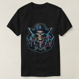 Kapitein Pirate en zijn bemanning T-shirt