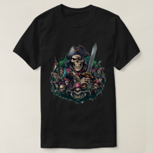 Kapitein Pirate en zijn bemanning T-shirt