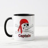 Kapitein Pirate Skull en Crossbones Mokken (Links)
