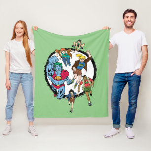 Kapitein Planet en Planeteers Circle Graphic Fleece Deken