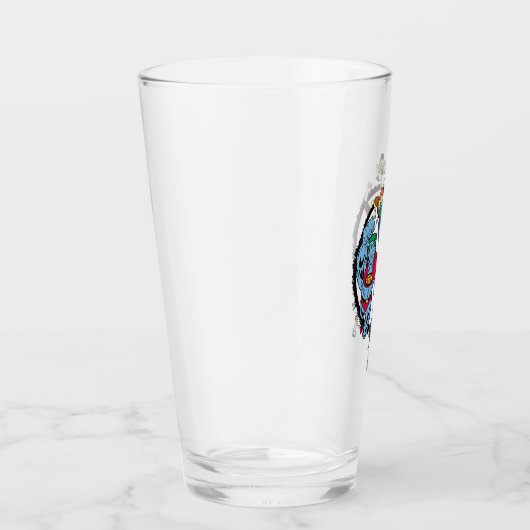 Kapitein Planet en Planeteers Circle Graphic Glas (Rechts)