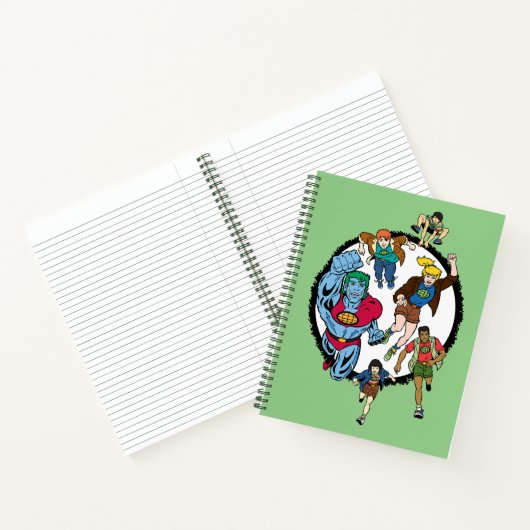 Kapitein Planet en Planeteers Circle Graphic Notitieboek (Binnen)