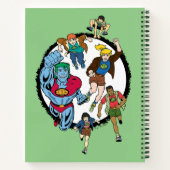 Kapitein Planet en Planeteers Circle Graphic Notitieboek (Achterkant)