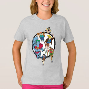 Kapitein Planet en Planeteers Circle Graphic T-shirt