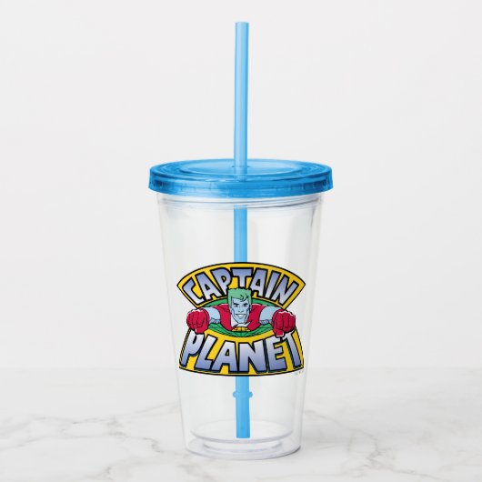 Kapitein Planet Logo Acryl Drinkbeker (Voorkant)