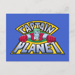 Kapitein Planet Logo Briefkaart