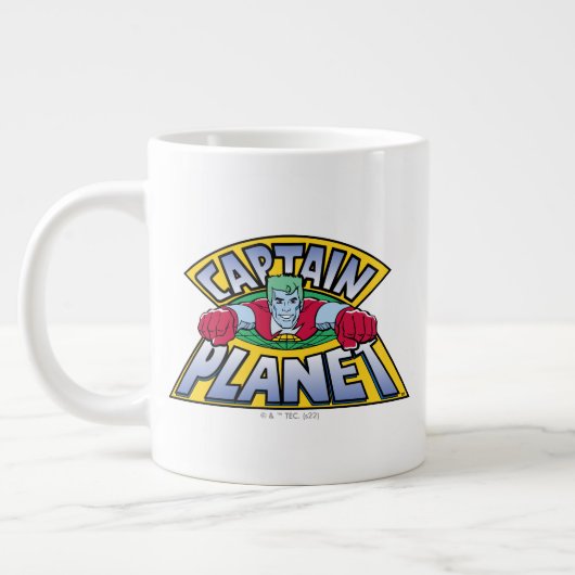 Kapitein Planet Logo Extra Grote Beker (Links)