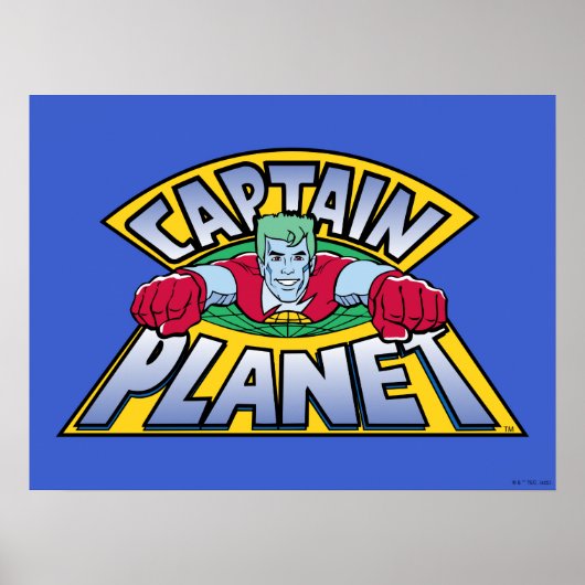 Kapitein Planet Logo Poster (Voorkant)