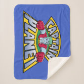 Kapitein Planet Logo Sherpa Deken (Voorkant)