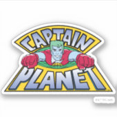 Kapitein Planet Logo Sticker (Voorkant)