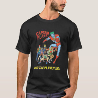 Kapitein Planet Planeteers United Retro Logo T-shirt