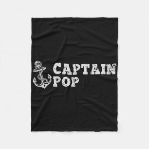 Kapitein Pop Zeilen Varend Oud Bootanker Fu Fleece Deken