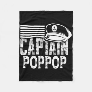Kapitein Poppop - Zeilkapitein Hoed Boot Eigenaar Fleece Deken