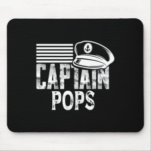 Kapitein Pops - Zeilend Kapiteinshoed Boot Eigenaa Muismat