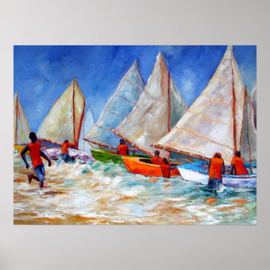 Kapitein Race Poster (Voorkant)