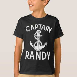 Kapitein Randy Anker Boot Schip Jacht T-shirt