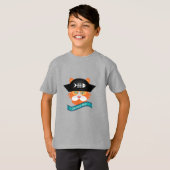 Kapitein Red - Kinderen Basic T-Shirt (Voorkant volledig)