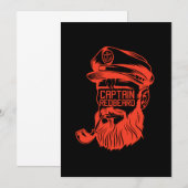 Kapitein Redhead Red Beard Ginger Beard Red Hair G Kaart (Voorkant / Achterkant)