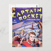 Kapitein Rocket Comic Briefkaart (Voorkant / Achterkant)