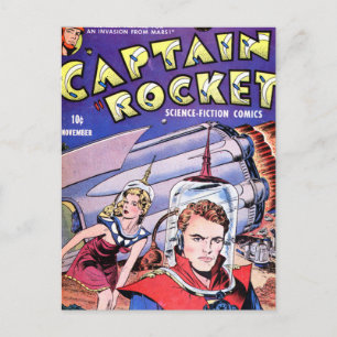 Kapitein Rocket Comic Briefkaart