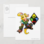 Kapitein Roo Island 1 Briefkaart (Voorkant / Achterkant)