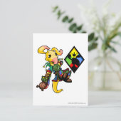 Kapitein Roo Island 1 Briefkaart (Staand voorkant)