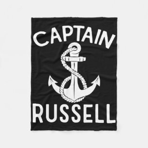 Kapitein Russell Boot Varen Anker Jacht Schip Fleece Deken
