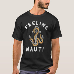 Kapitein Sail Anchor Nautical Skipper Sailin T-shirt