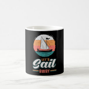 Kapitein Sail Boat Sailor Sailing Retro Gift Idea Koffiemok