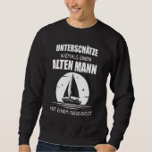 Kapitein Sailboat Mannen Sailboot Trui (Voorkant)